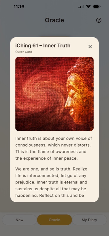 Ori Diary Screen - Saved readings