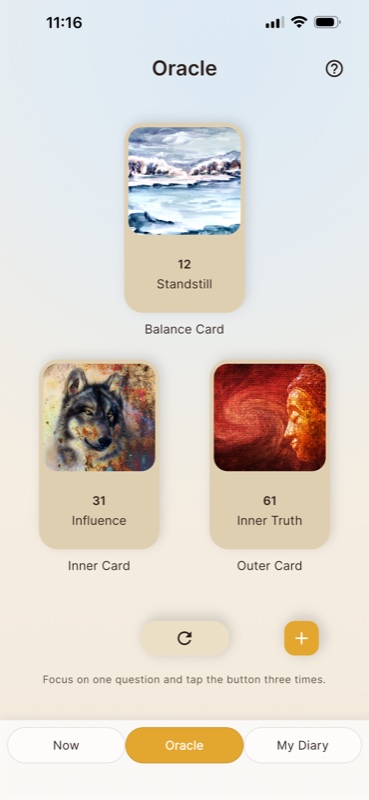 Ori Oracle Screen - Card readings